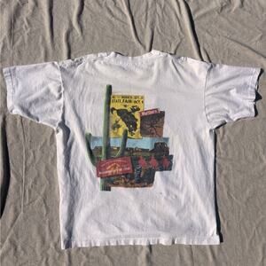 Vintage 1990s Marlboro Rodeo State Fair XL Fruit Of The Loom Pocket T-Shirt